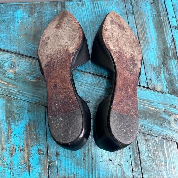 VINCE Nina Leather D'Orsay Flats Size 9.5 - Picture 7 of 9